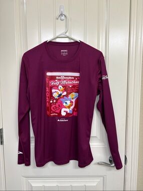 Brooks Long Sleeve Half Marathon Tee - Berry Plum